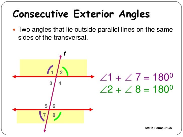 Chapter 9 Parallel Lines Smpk Penabur Gading Serpong