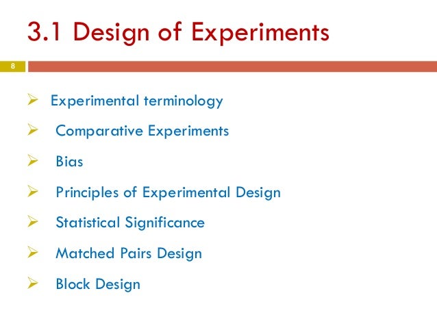 chapter 3 part1 design of experiments design of experiments for dummies