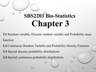 Random Distribution Bio Chapter 3 - Probability - SBS 2203 Bio-Statistics - Part 1.pptx
