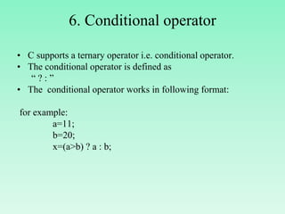 Operators and Expressions | PPT