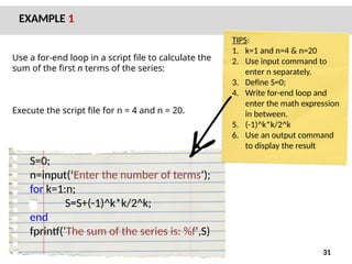 Chapter 3 - Programming in Matlab. aaaapptx | PPT