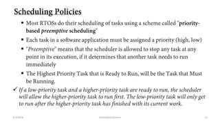 Chapter 3 - Real Time Operating Systems for Embedded System | PDF