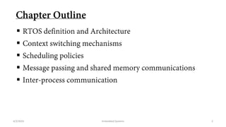 Chapter 3 - Real Time Operating Systems for Embedded System | PDF