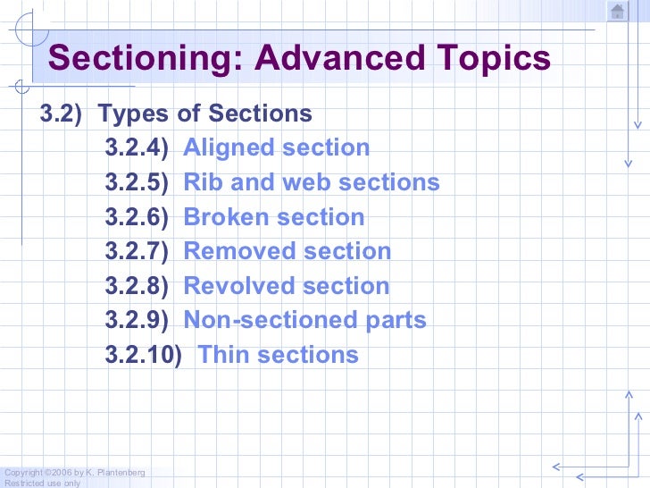 Chapter 3 sectioning