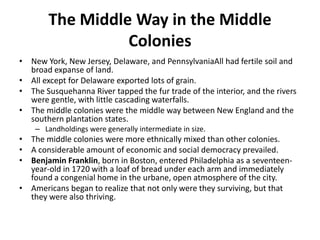 Chapter 3 - Settling the Northern Colonies | PPTX