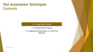 Chapter 3 - Test Automation | PPTX