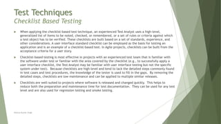 Chapter 3 - Test Techniques | PPTX