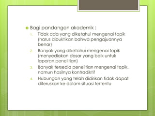 Chapter 3 the research process - the broad problem area and defining ...