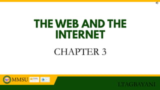 CHAPTER 3
LTAGBAYANI
 