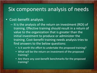 Training Needs Assessment & Analysis | PPTX
