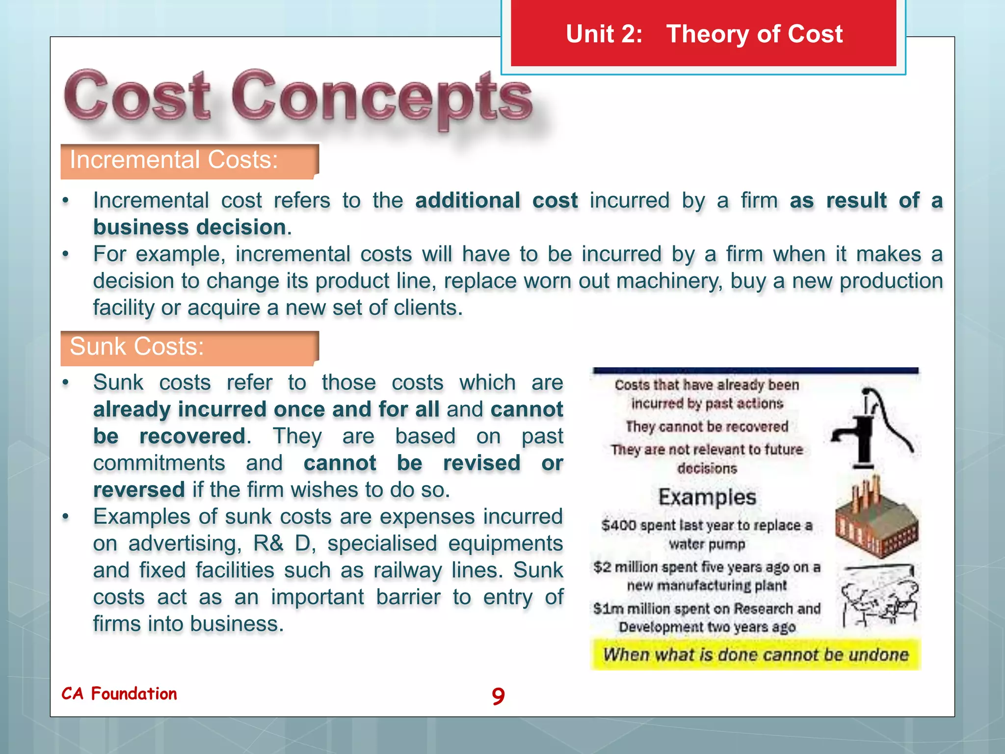 Theory of Cost | PPTX