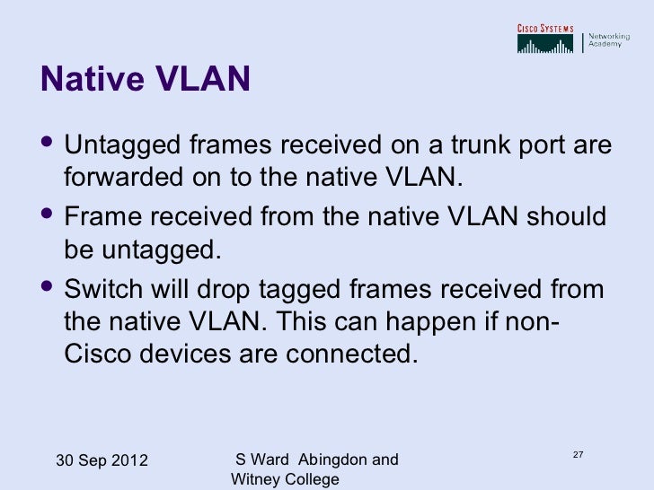 Chapter 3 vlans