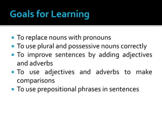 Chapter 3 writing better sentences | PPTX