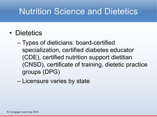 Chapter 30 - Careers in Food and Nutrition | PPTX