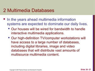 Emerging Database Technologies: Mobile, Multimedia, GIS, and Genome ...