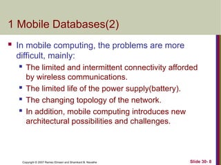Emerging Database Technologies: Mobile, Multimedia, GIS, and Genome ...
