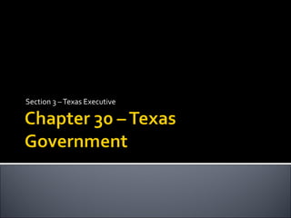 Section 3 – Texas Executive 