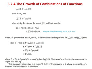 3.2.4 The Growth of Combinations of Functions
 