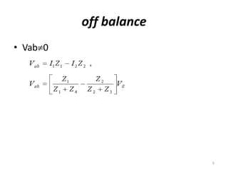 off balance
• Vab0
9
 