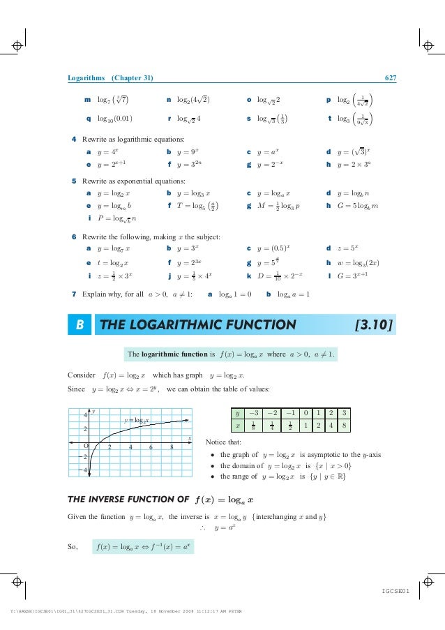 128 8 log2 logarithms Chapter 31