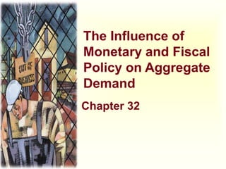 The Influence of
Monetary and Fiscal
Policy on Aggregate
Demand
Chapter 32
 