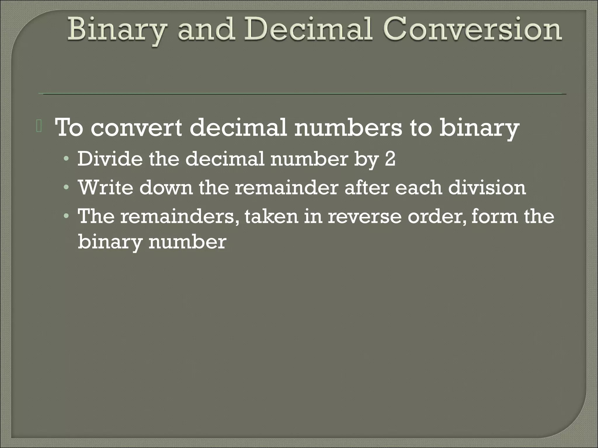 binary number system | PPT | Computing | Technology & Computing