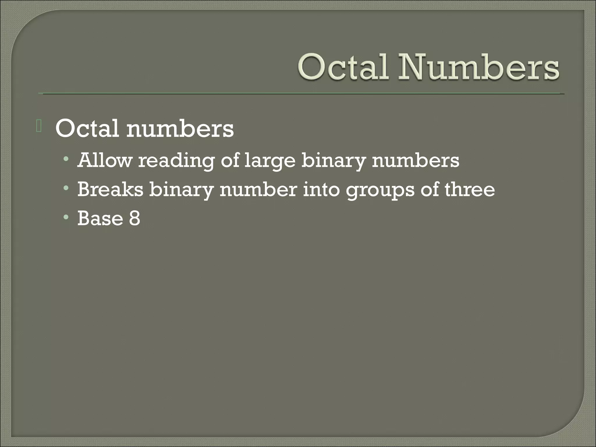 binary number system | PPT | Computing | Technology & Computing