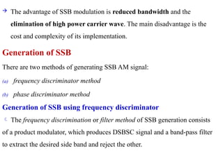 Ssb Bandwidth Chapter amplitude and phase modulation 3 &4.pptx