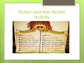 Fiction and Non-Fiction
         Activity
 