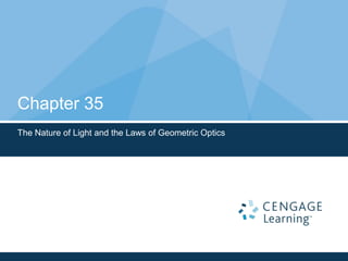 Chapter 35
The Nature of Light and the Laws of Geometric Optics
 