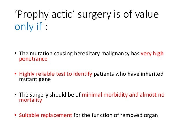 Chapter 38 role of surgery in cancer prevention