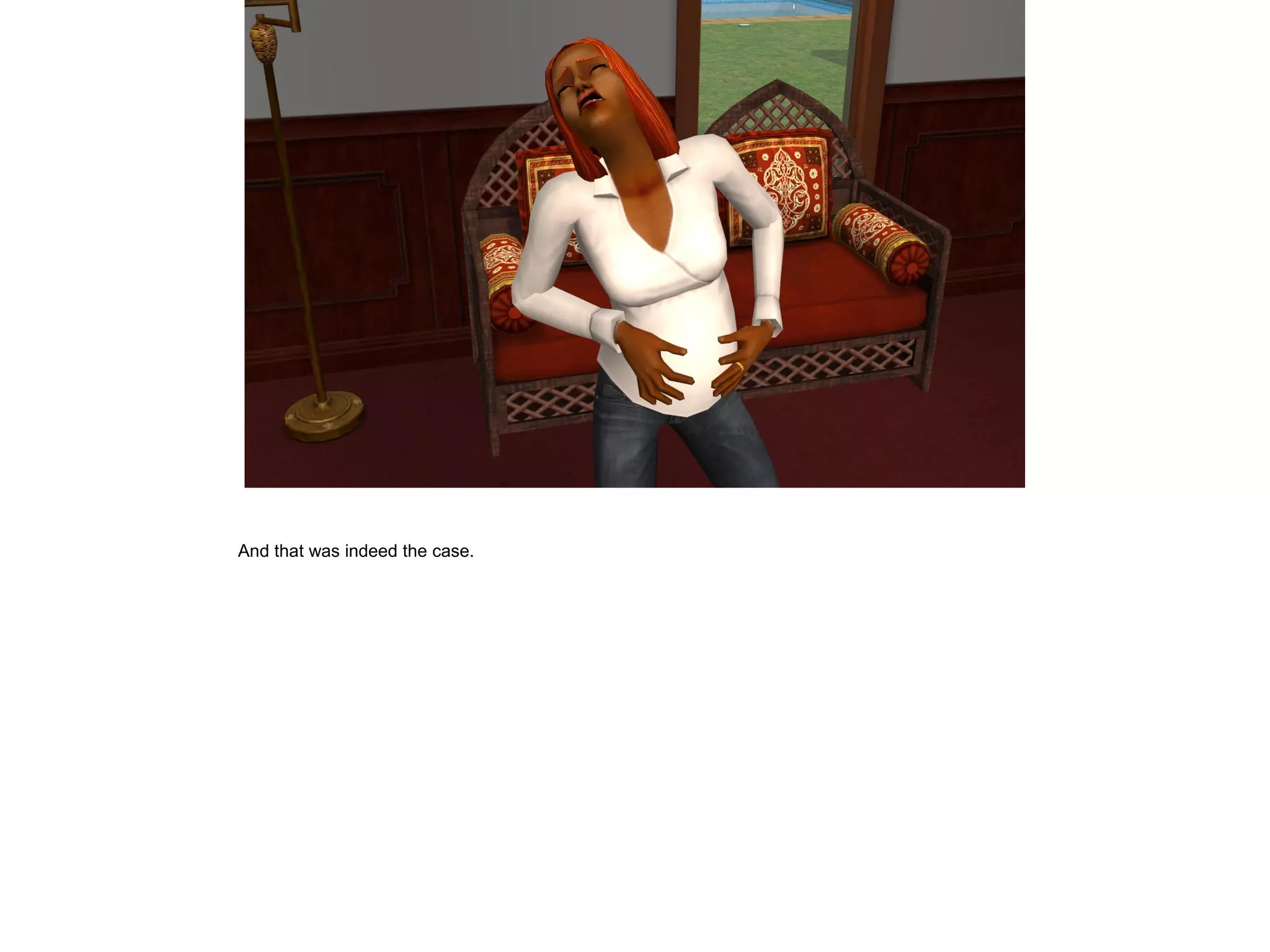 And that was indeed the case.
 