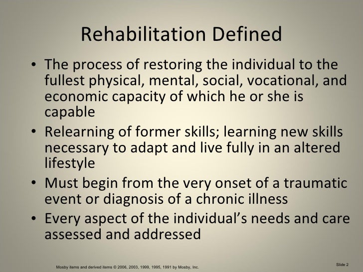Chapter 39 Rehabilitation
