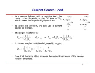 Source Follows Load chapter 3_Amplifier.pdf analog design vlsi | PDF