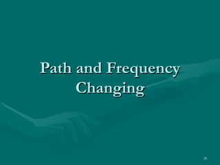 Path and Frequency
     Changing



                     28
 
