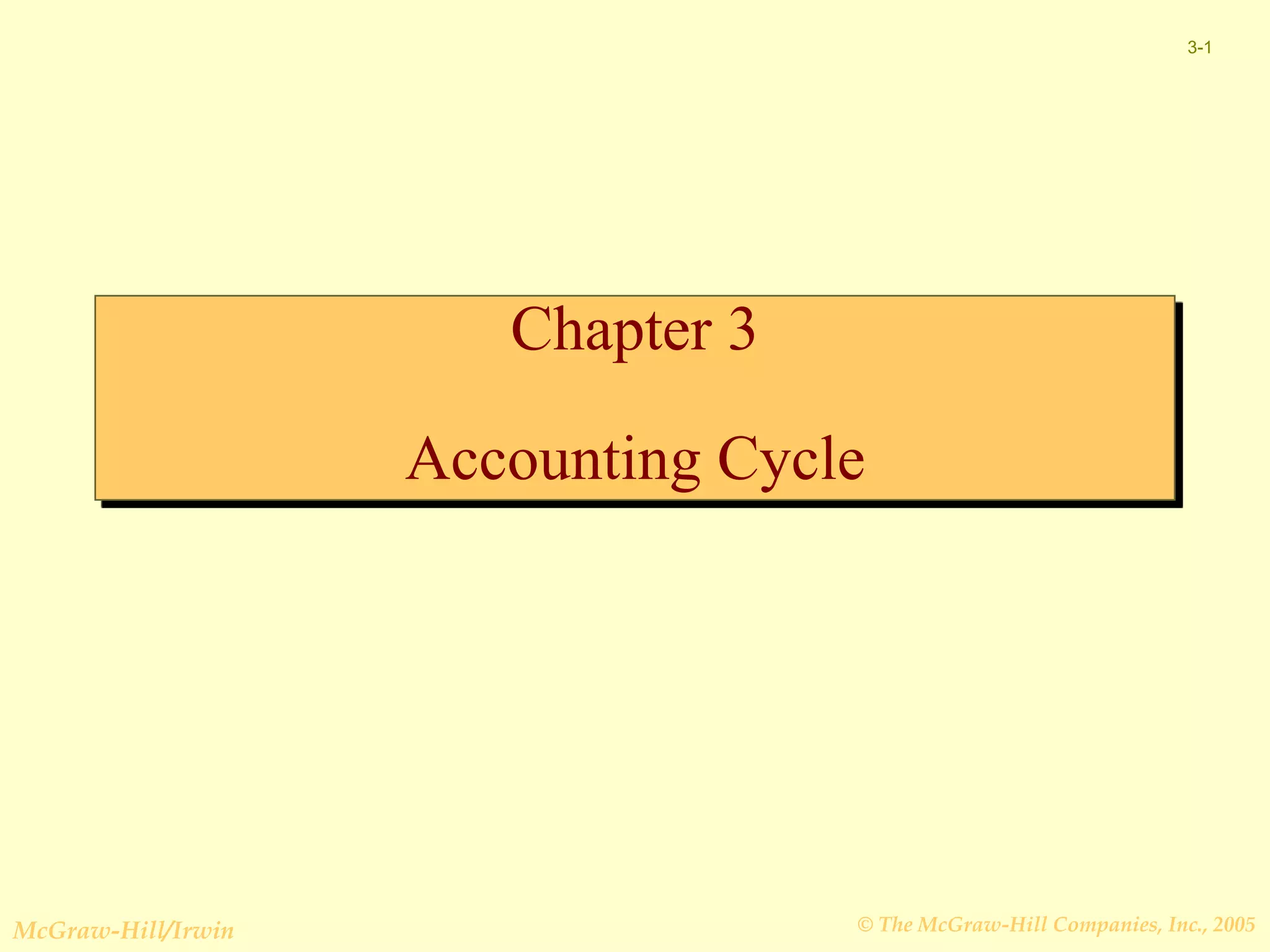 Chapter 3 and accounting cycle | PPT