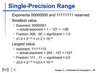 Chapter 3 Arithmetic for Computers binary and floating.ppt