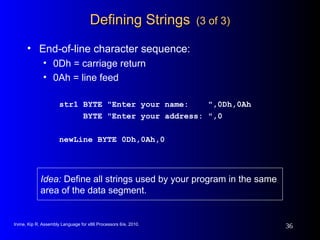 Strb Function Help Assembly Chapter 3 Assembly Language Fundamentals 6th edition.ppt