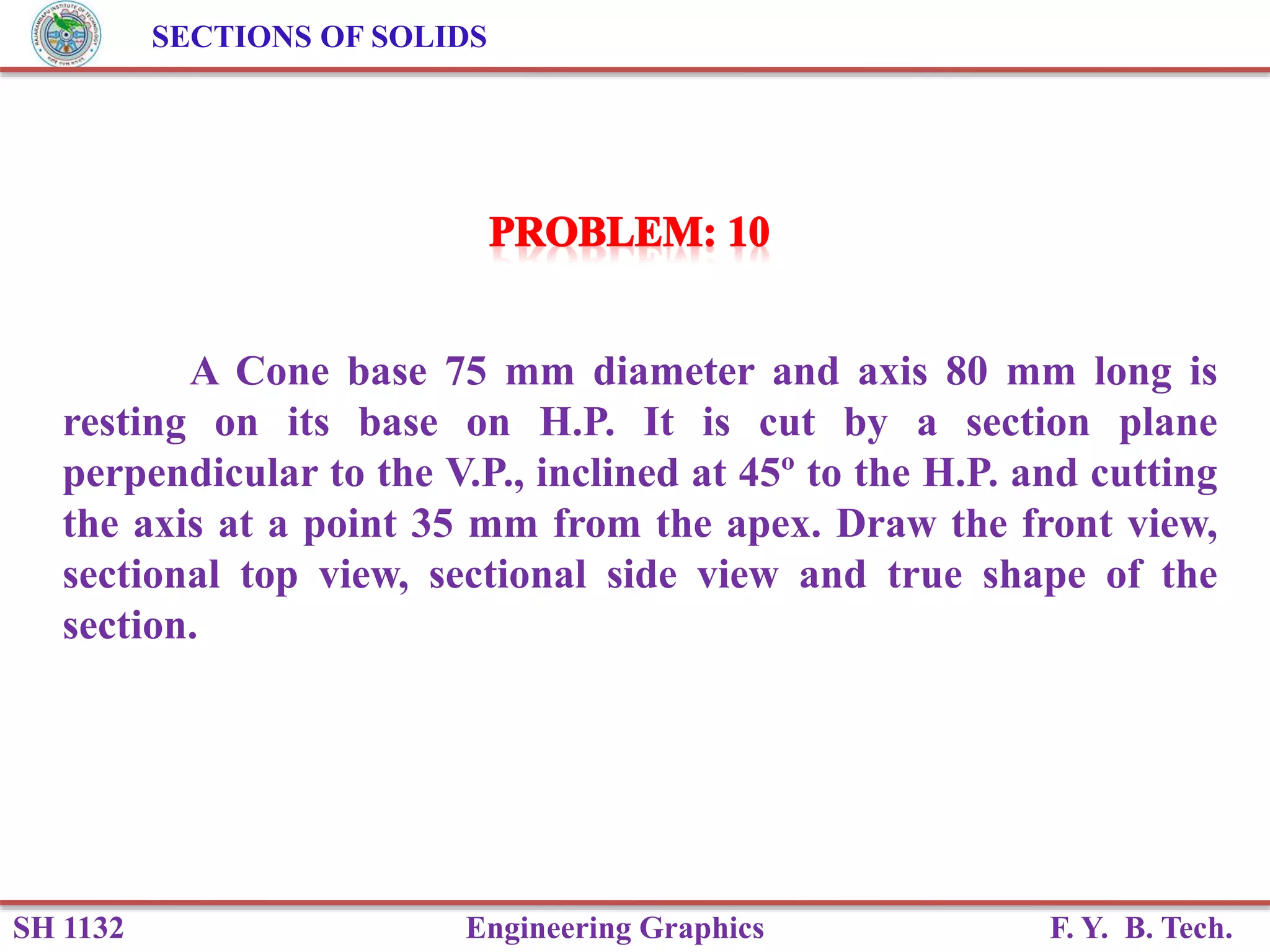 Sections of Solids | PPSX