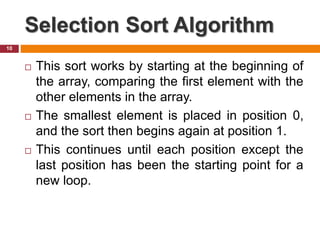 Chapter 3: basic sorting algorithms data structure | PPT