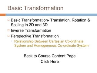 Chapter 3 Image Processing: Basic Transformation | PPT