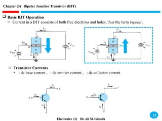 Chapter (3) Bipolar Junction Transistor (BJT) - 2023.pptx
