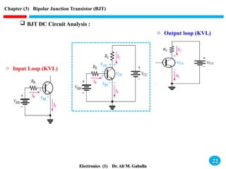 Chapter (3) Bipolar Junction Transistor (BJT) - 2023.pptx