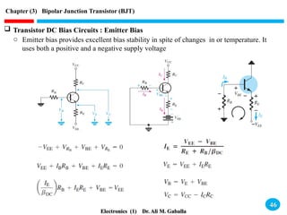 Chapter (3) Bipolar Junction Transistor (BJT) - 2023.pptx