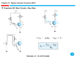 Chapter (3) Bipolar Junction Transistor (BJT) - 2023.pptx