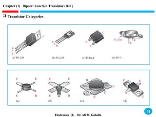 Chapter (3) Bipolar Junction Transistor (BJT) - 2023.pptx