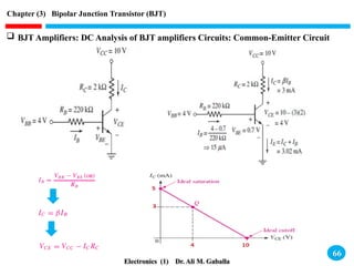 Chapter (3) Bipolar Junction Transistor (BJT) - 2023.pptx