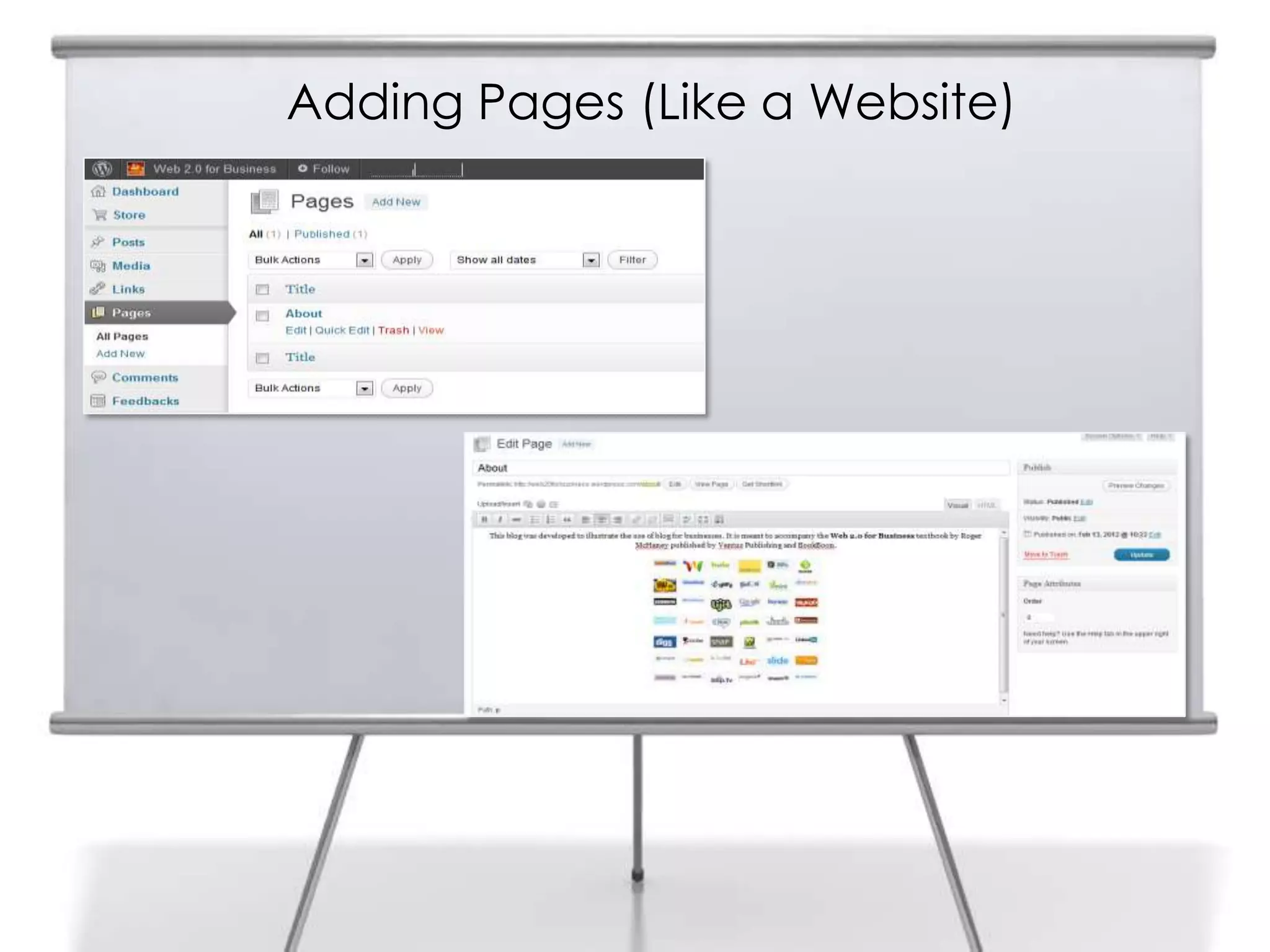 Adding Pages (Like a Website)
 