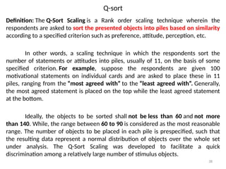Sort Scale Measurement B Rating Scales, q sort and MDS | PPTX