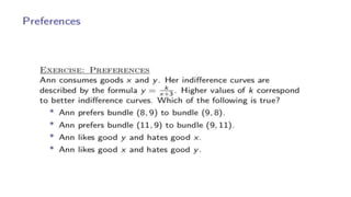 Understanding Consumer Preferences: Indifference Curves and Marginal ...